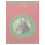 Christmas Doberman letterhead