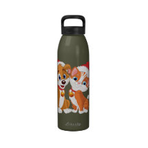 Christmas Dog & Cat Water Bottle