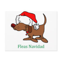 Christmas Dog Post Card