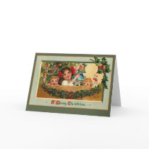 Christmas Dolls and Little Girls on Cards