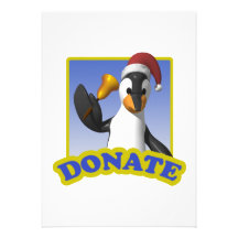 Christmas Donations Personalized Invitations