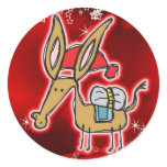 Christmas Donkey Stickers