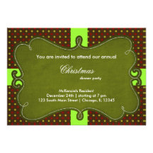 Christmas Dots Personalized Announcements