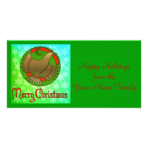 Christmas Dove Customized Photo Card