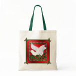 Christmas Dove & Holly Bag