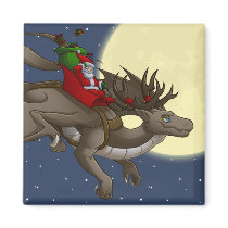 Christmas Dragon Magnet
