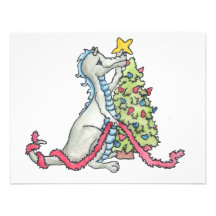 Christmas Dragon Personalized Invitations