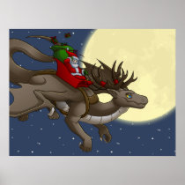 Christmas Dragon Poster
