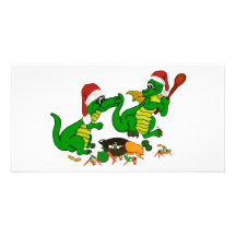 Christmas Dragons - today I wants cook Picture Card