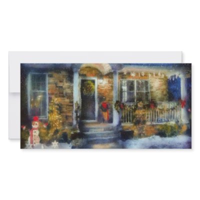 Christmas - Dressed up for the holidays Personalized Photo Card by suburbanscenes