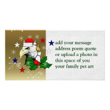 Christmas Eagle Customized Photo Card