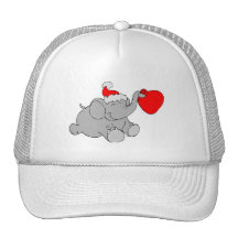 Christmas Elephant Heart Hats