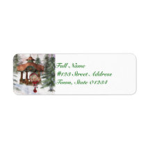 Christmas Elf at North Pole Mailing Labels