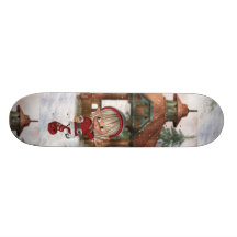 Christmas Elf at North Pole Skateboard