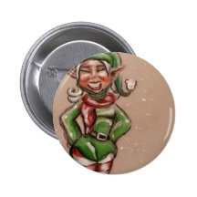 Christmas Elf Buttons