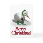 Christmas Elf Duck - Santa's Helper Card