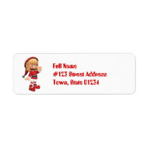 Christmas Elf Mailing Labels