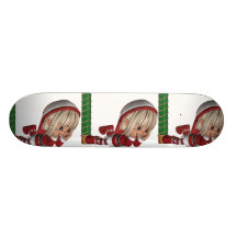Christmas Elf  Skateboard
