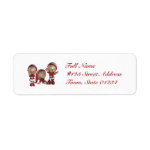 Christmas Elves Mailing Labels