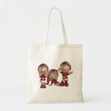 Christmas Elves Small Tote bag