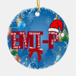 CHRISTMAS EMT-P SANTA ORNAMENT EMERGENCY PARAMEDIC