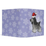 Christmas English Cocker Spaniel 3 Ring Binder