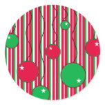 Christmas Envelope Seals: Modern Pizazz Sticker