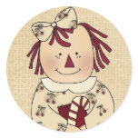 Christmas Envelope Seals: Simple Joys Annie Stickers