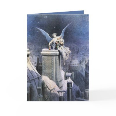 "Christmas Eve Angel"  Christmas Cards by IrishPirateQueen