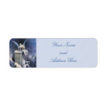 Christmas Eve Angel Return Address Label
