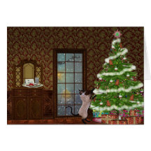 Christmas eve Kitty card