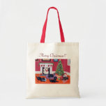 Christmas Eve Labradors Tote Bags