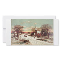 Christmas Eve Winter Scene collector photo cards