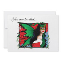 Christmas Fae Personalized Invitations