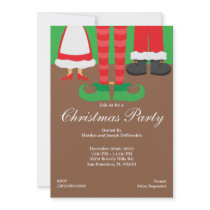 Christmas Feet, Santa, Elf and Mrs. Claus Holiday Announcement