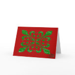 Christmas Fleur De Lis Card