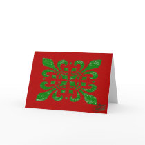 Christmas Fleur De Lis Card