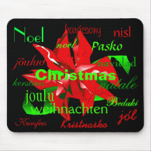 "Christmas Flower From Around The World" Mousepad