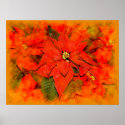 Christmas flowers posters