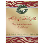 Christmas Flyer Hair Salon Zebra Sale Red Zebra 2