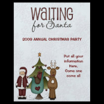 Christmas Flyer Waiting for Santa flyers