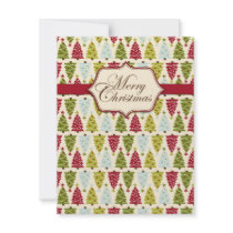 Christmas Forest Invitation Card A2