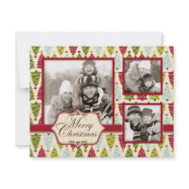 Christmas Forest Photo Card A2