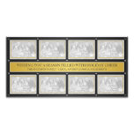 Christmas Frame Collage Gold Black Picture Card
