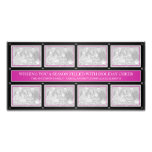 Christmas Frame Collage Magenta Black Photo Cards