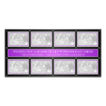 Christmas Frame Collage Purple Black Custom Photo Card