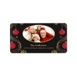 CHristmas Frame PHOTO Return Address Label