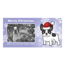 Christmas French Bulldog Photo Card