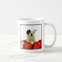 Christmas French Bulldog puppy Mugs
