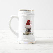 Christmas french bulldog stein mugs